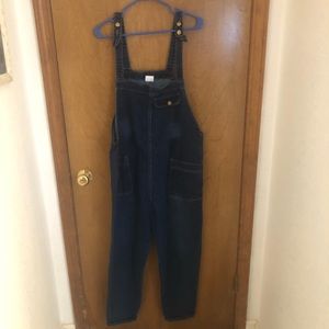 Roomy Dark denim overalls